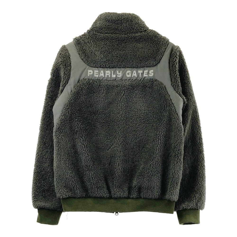 サイズ：2 PEARLY GATES パーリーゲイツ ボアジャケット グリーン系