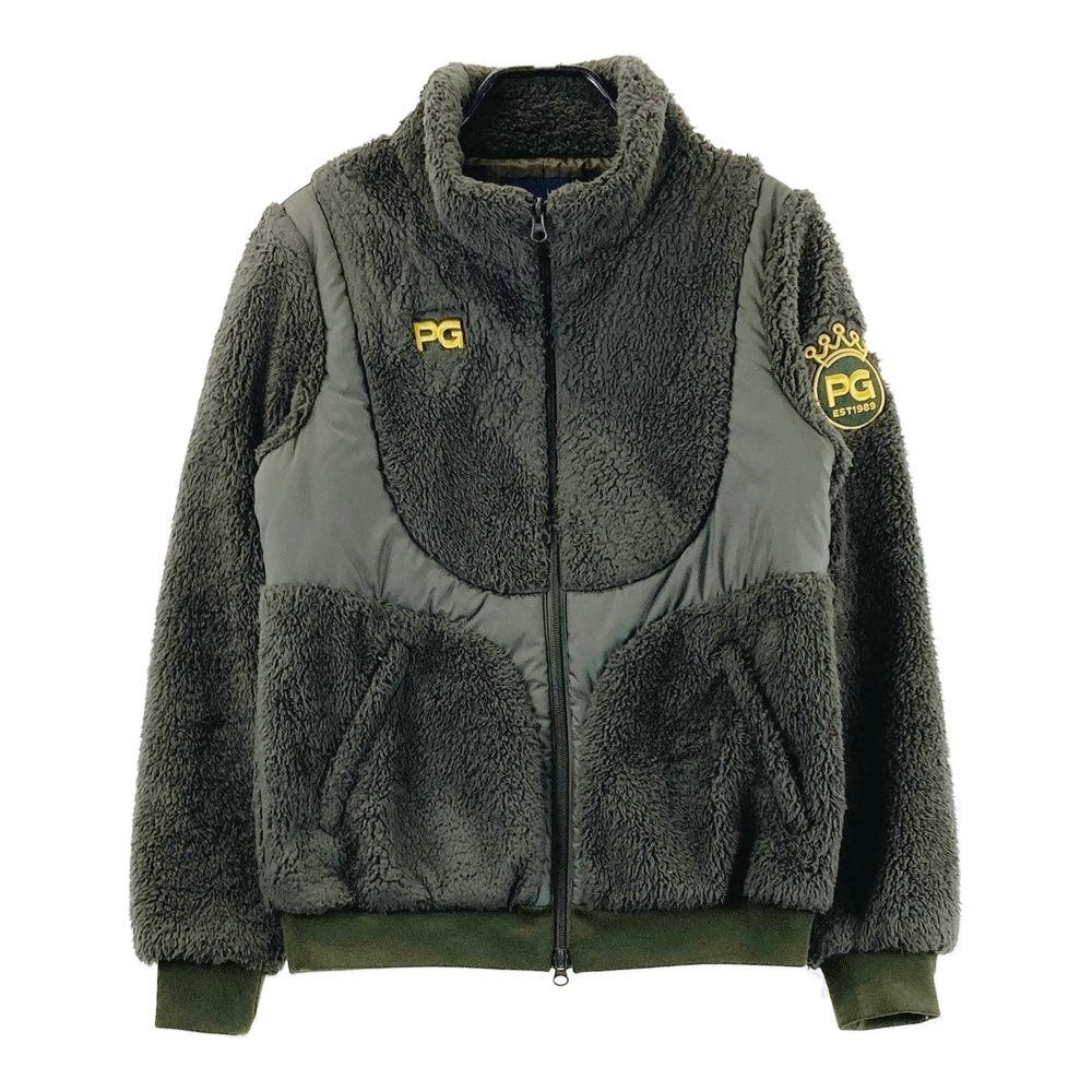 サイズ：2 PEARLY GATES パーリーゲイツ ボアジャケット グリーン系