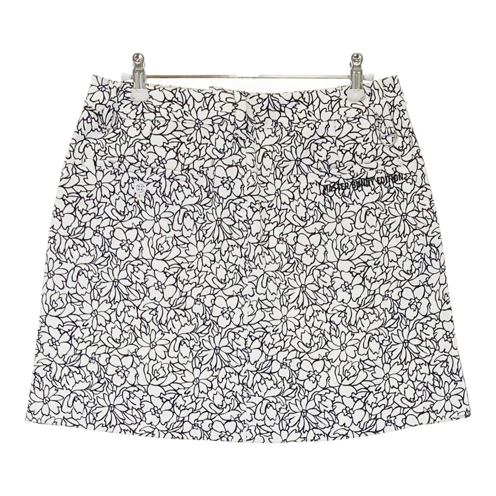 J.LINDEBERG柄ありブラックゴルフスカート 新品タグ付きMサイズ ジェイ