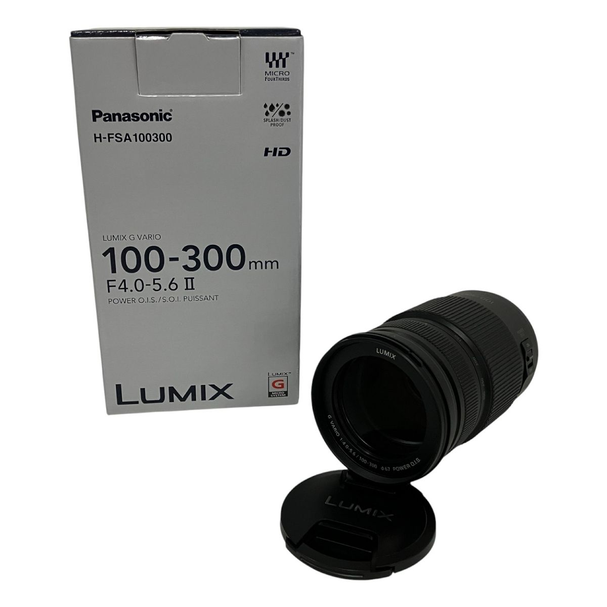 Panasonic LUMIX G VARIO 100-300mm F 4.0-5.6 II POWER O.I.S. H-FS100300 レンズ 良好 B10603302