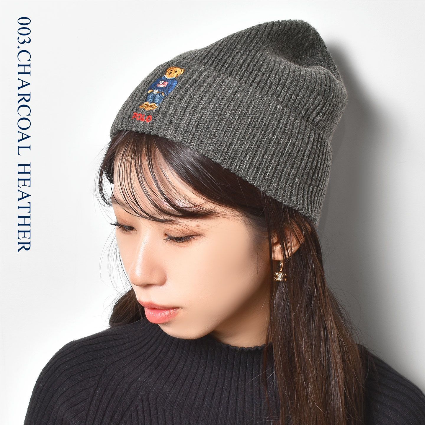 ニット帽 POLO RALPH LAUREN ポロ ラルフローレン ビーニー ポロベア レディース メンズ PC1462 ニットキャップ ワッチ ブランド ソリッド フラッグ くま ベア 帽子 おしゃれ プレゼン