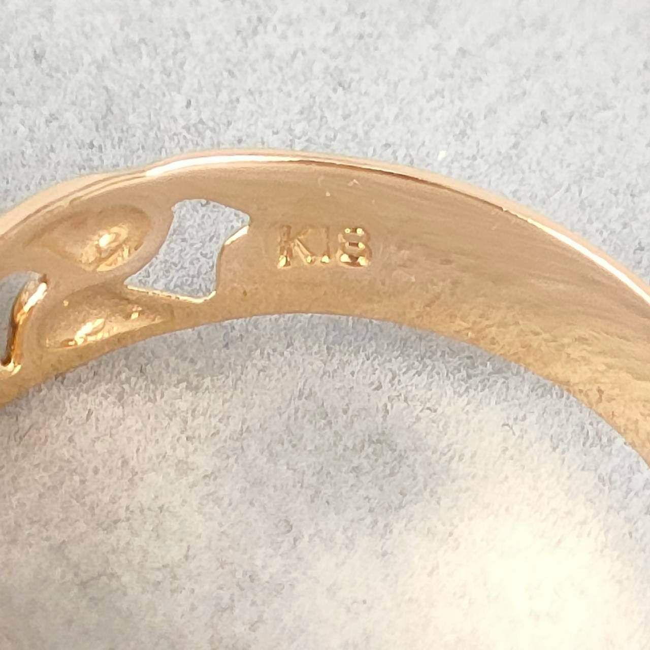  18金 K 18-K 21.6 ドスペソ金貨 2連リング 5.68ｇ 11号 D 424 リング 指輪 アクセサリー