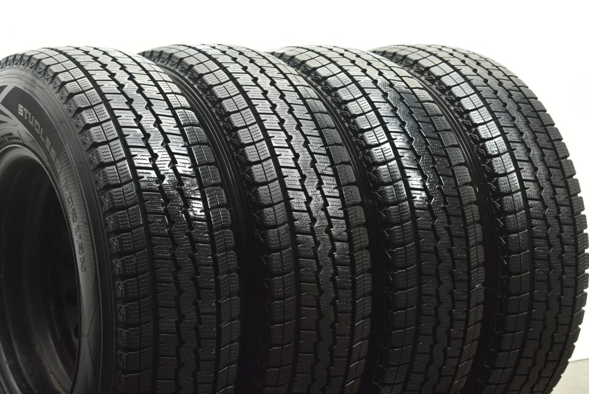  新車外し品 トヨタ 200 ハイエース スチール 15 in 6 J 35 PCD 139 7 ダンロップ WM SV 01 195 80 R LT レジアスエース ワイド 流用 15インチ タイヤ ホイールセット