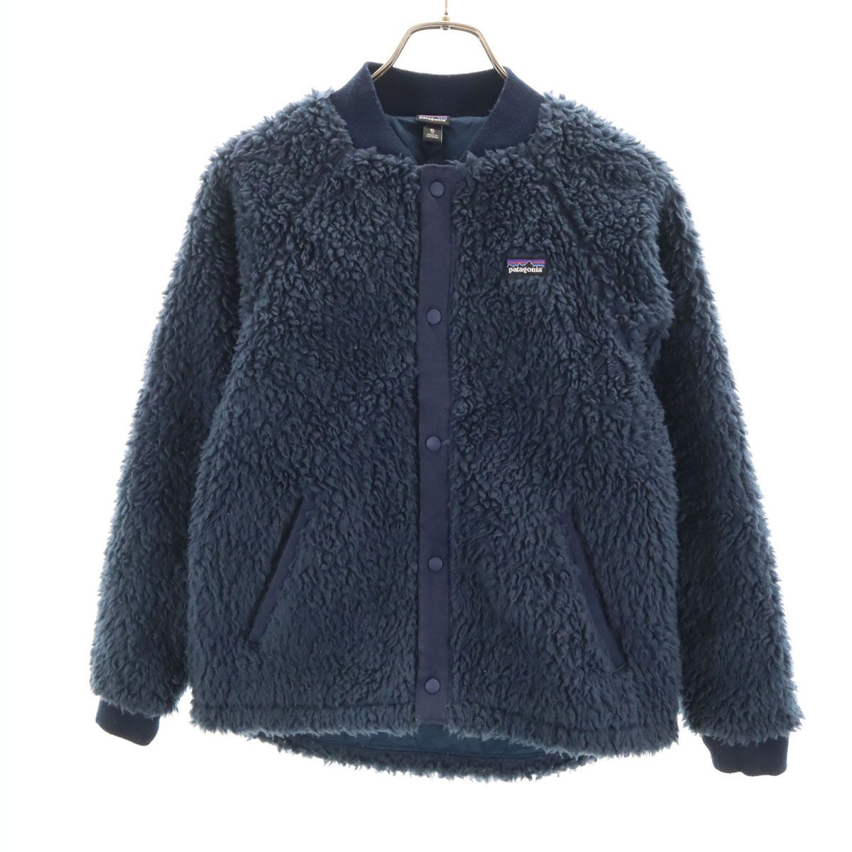 patagonia パタゴニア ボマー フリースジャケット 14 XL ネイビー系 65415 アウトドア キッズ 古着