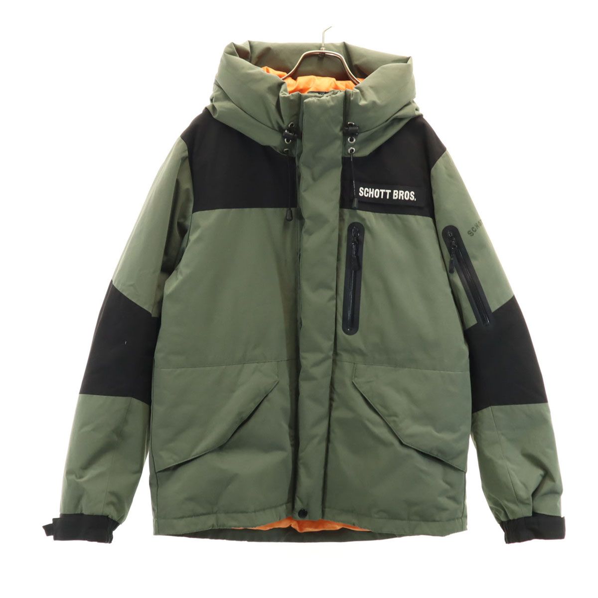 も*ぐ様 美品/希少✨schott フライトジャケット　ダウンライナー　カーキ schott ショット ダウンジャケット M カーキ メンズ 古着 - メルカリ