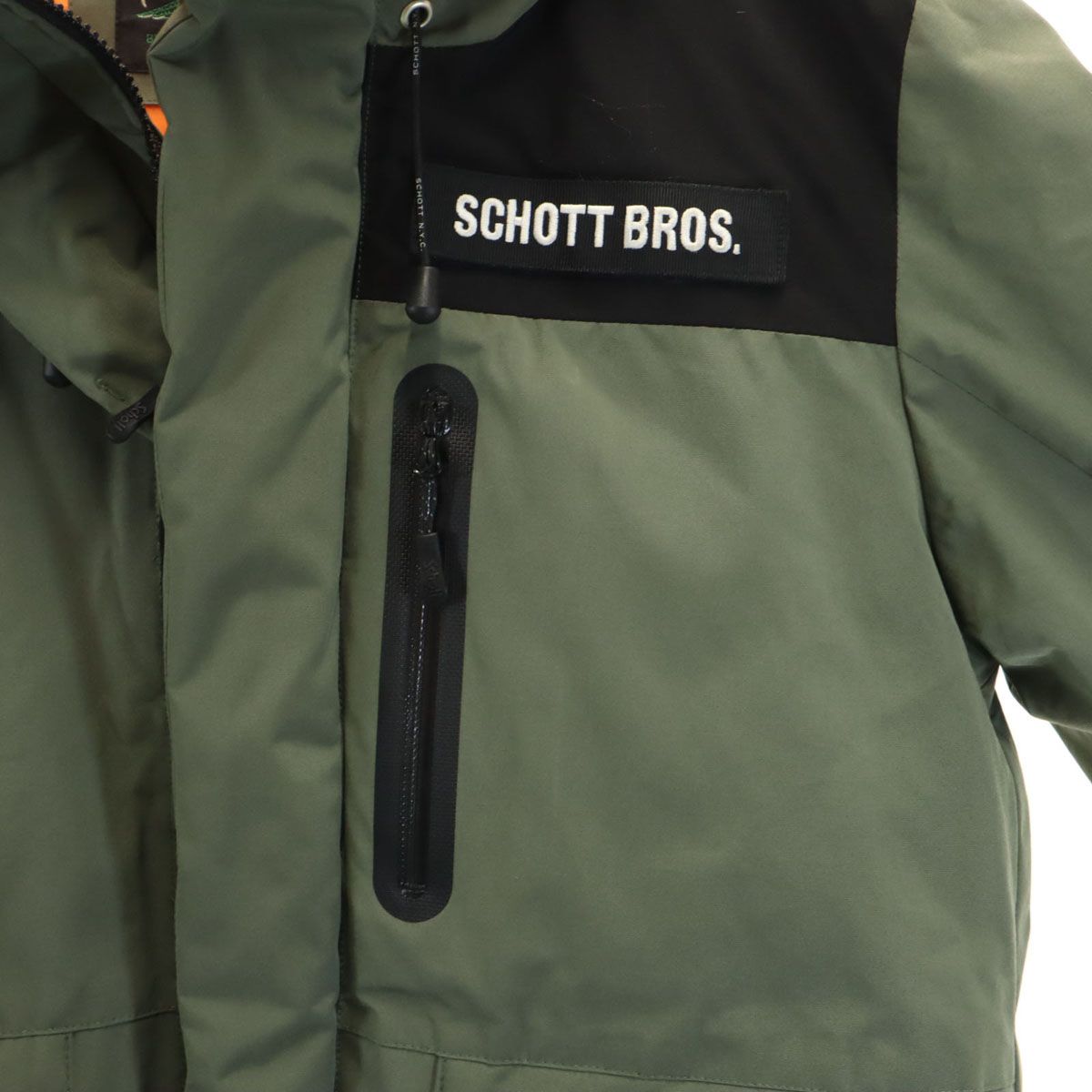 schott ショット ダウンジャケット M カーキ メンズ 古着 - メルカリ