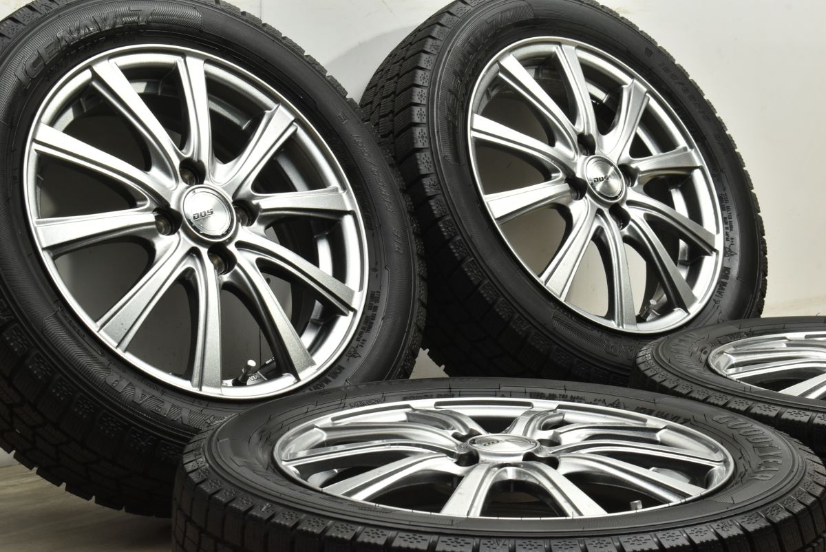 製 バリ溝 BADX DOS 15 in 4 5 J 45 PCD 100 グッドイヤー アイスナビ7 165 65 R タフト デリカD 2 ソリオ ハスラー