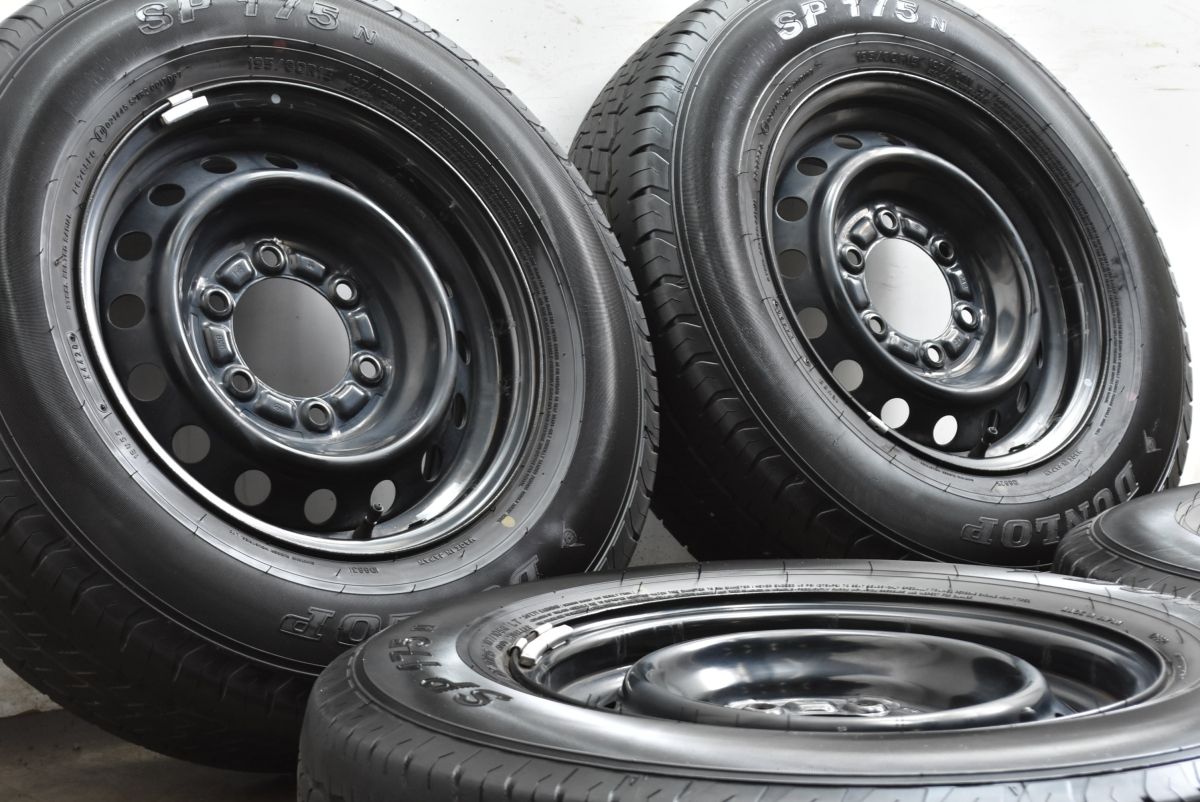バリ溝 トヨタ 200 ハイエース 15 in 6 J 35 PCD 139 7 ダンロップ SP 175 N 195 80 R LT レジアスエース ワイド ナロー 標準