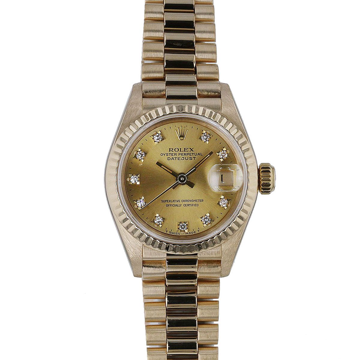 THE SOLE クロコ NATOベルト 18mm ブラウン ゴールド THE SOLE（ザソール）NATOベルトクロコダイル ブラウン（ゴールド