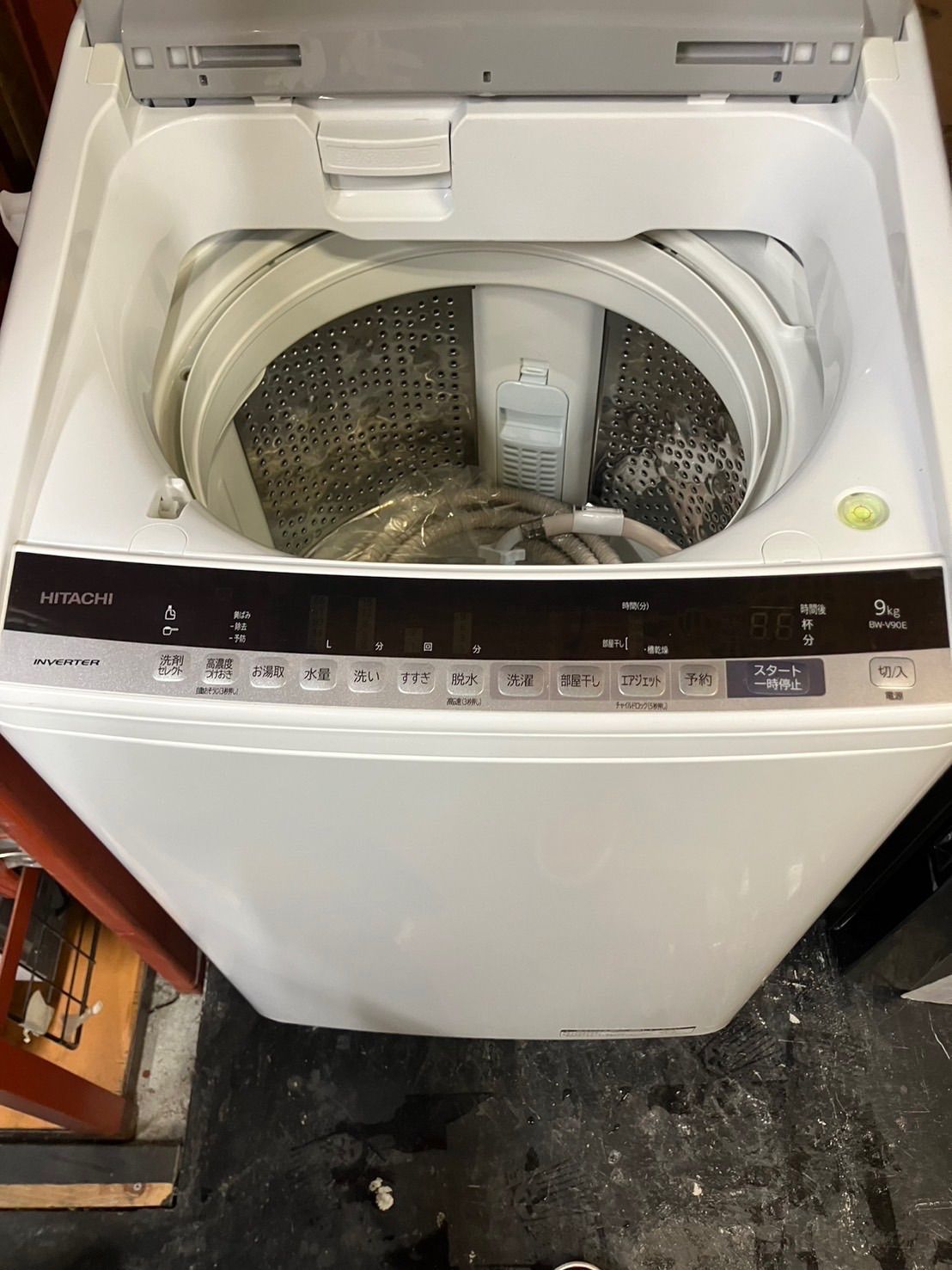 大阪引取 HITACHI 縦型洗濯機 9 kg ホワイト