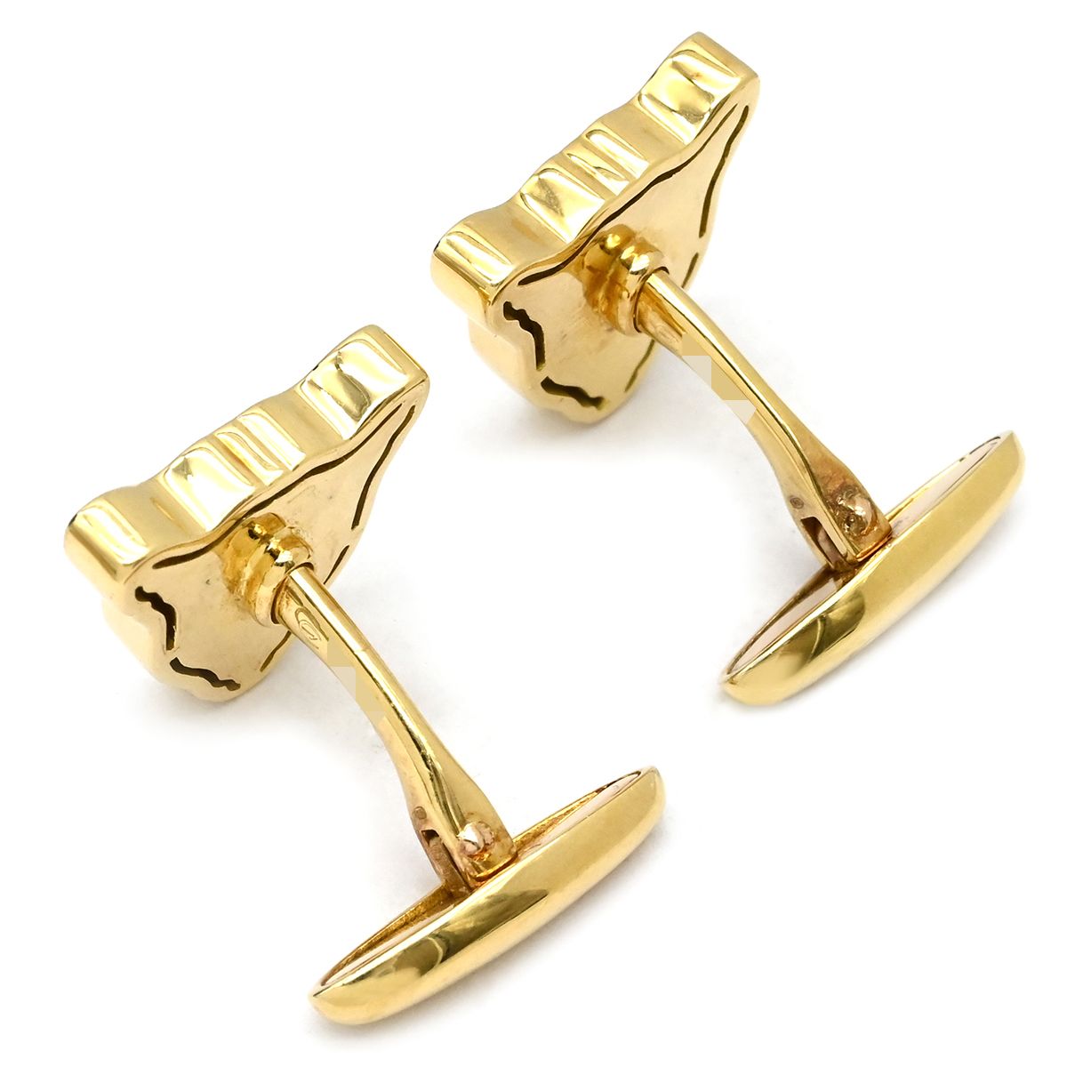 カレライカレラ Carrera y Carrera カフス K18YG イエローゴールド Au750 18K カフリンクス カフスボタン ヒョウモチーフ 豹