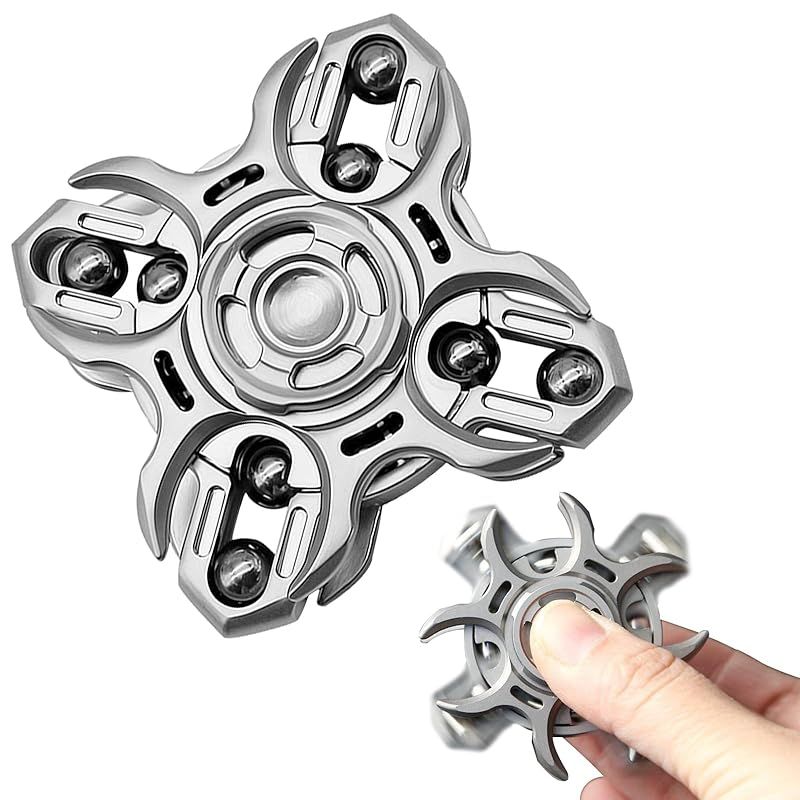 7JI クローバー ストレス解消 グッズ 人気ランキング 面白い 暇つぶし 玩具 ステンレス鋼 おしゃれ レディース メンズ 贈り物 シルバー