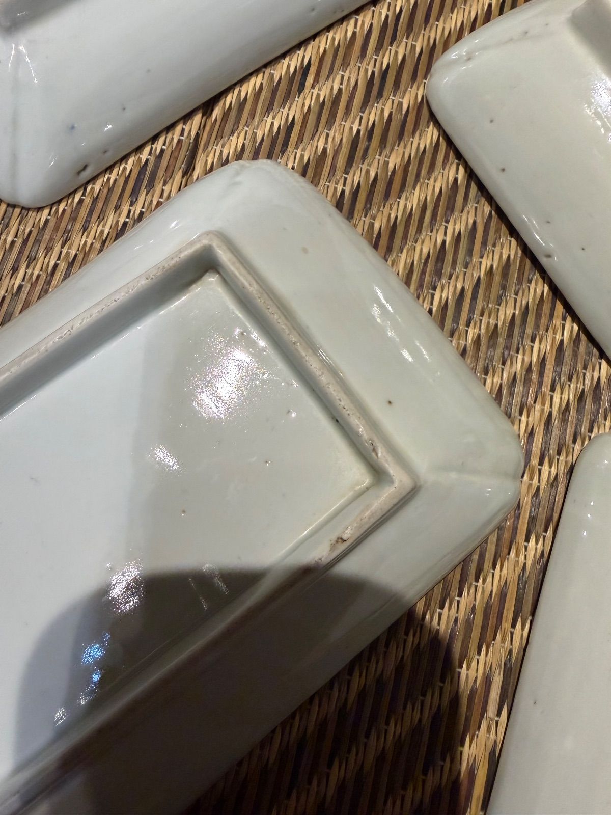 江戸後期 古伊万里色絵竹林鳥図長方皿 長皿 四枚 古美術 骨董 古伊万里赤絵 WWW_OPDRERGINERDOGAN_COM