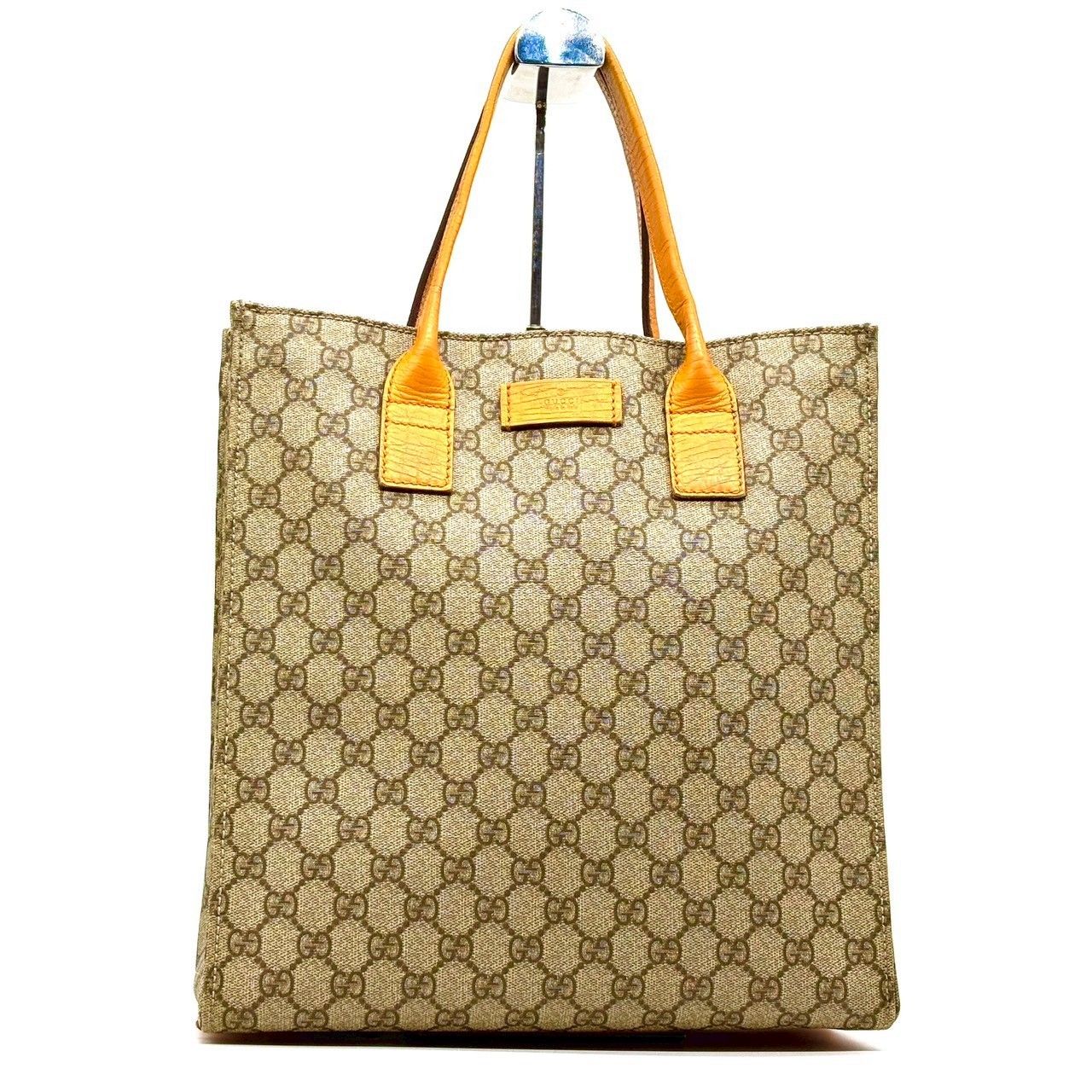 永く愛される定番】 GUCCI グッチ トートバッグ GGスプリーム 縦長 PVC