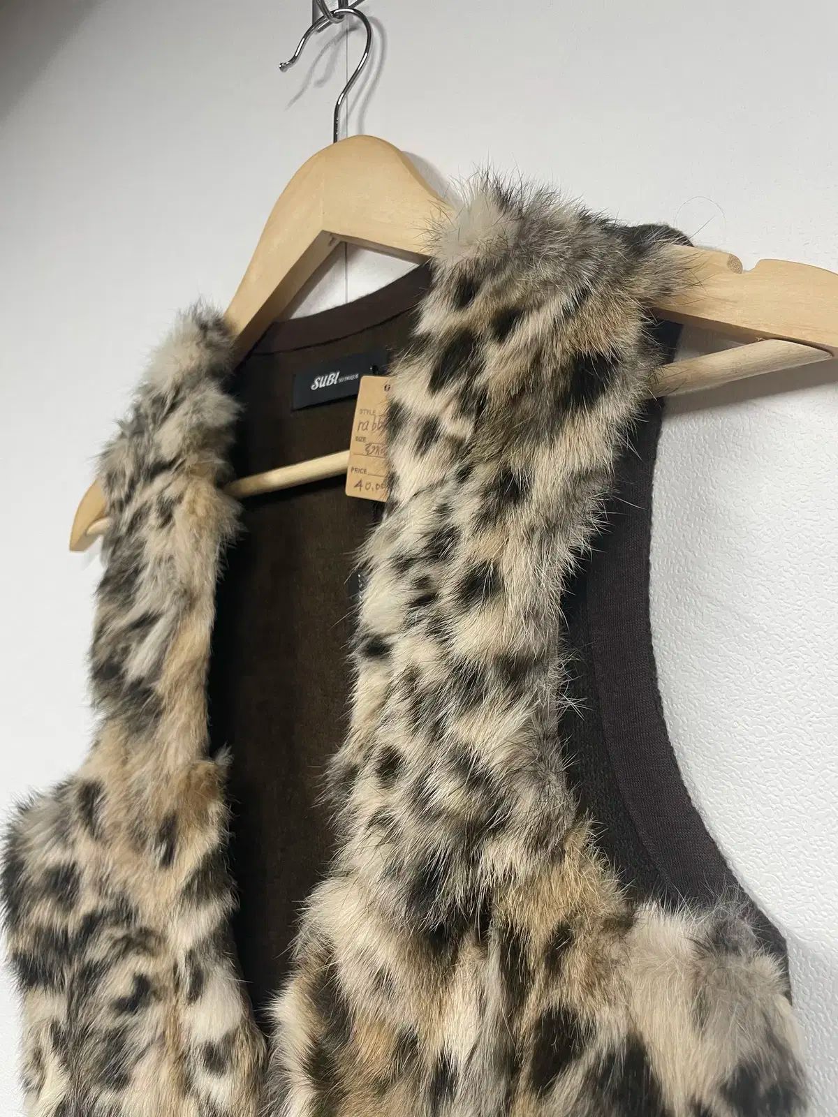 SUBI ヒョウ柄 レオパード ファー BEST ベスト レオパード柄ファー