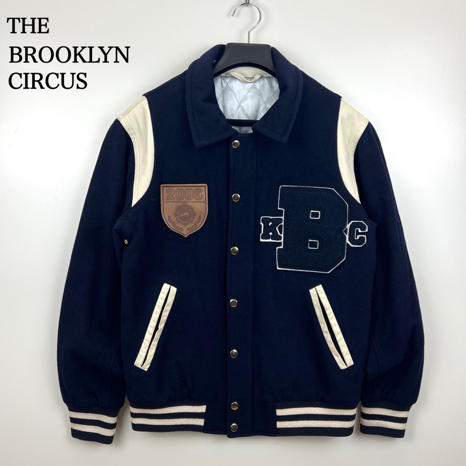 THE BROOKLYN CIRCUS BKC leather varsity jacket S ブルックリン