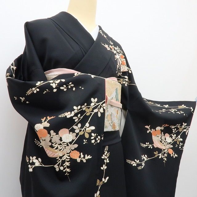 六花-RIKKA- 美品 正絹 金駒刺繡 トールサイズ 訪問着 着物 A3930