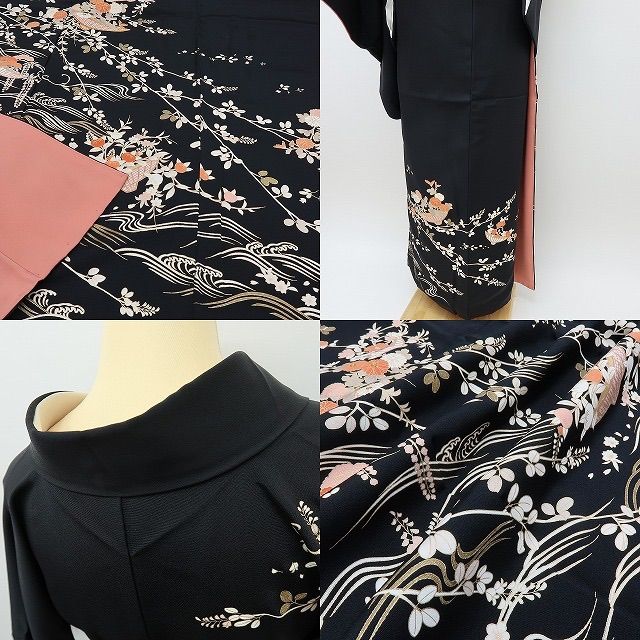 六花-RIKKA- 美品 正絹 金駒刺繡 トールサイズ 訪問着 着物 A3930