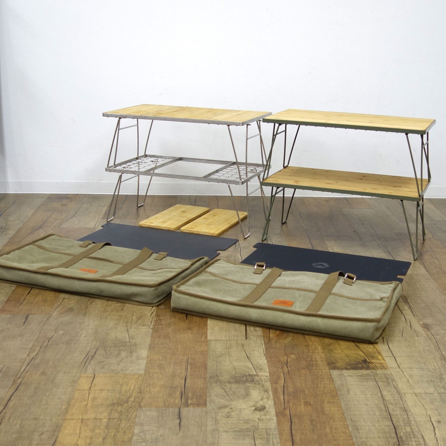 キャンピングムーン CAMPINGMOON フィールド ラック 4台 天板 収納