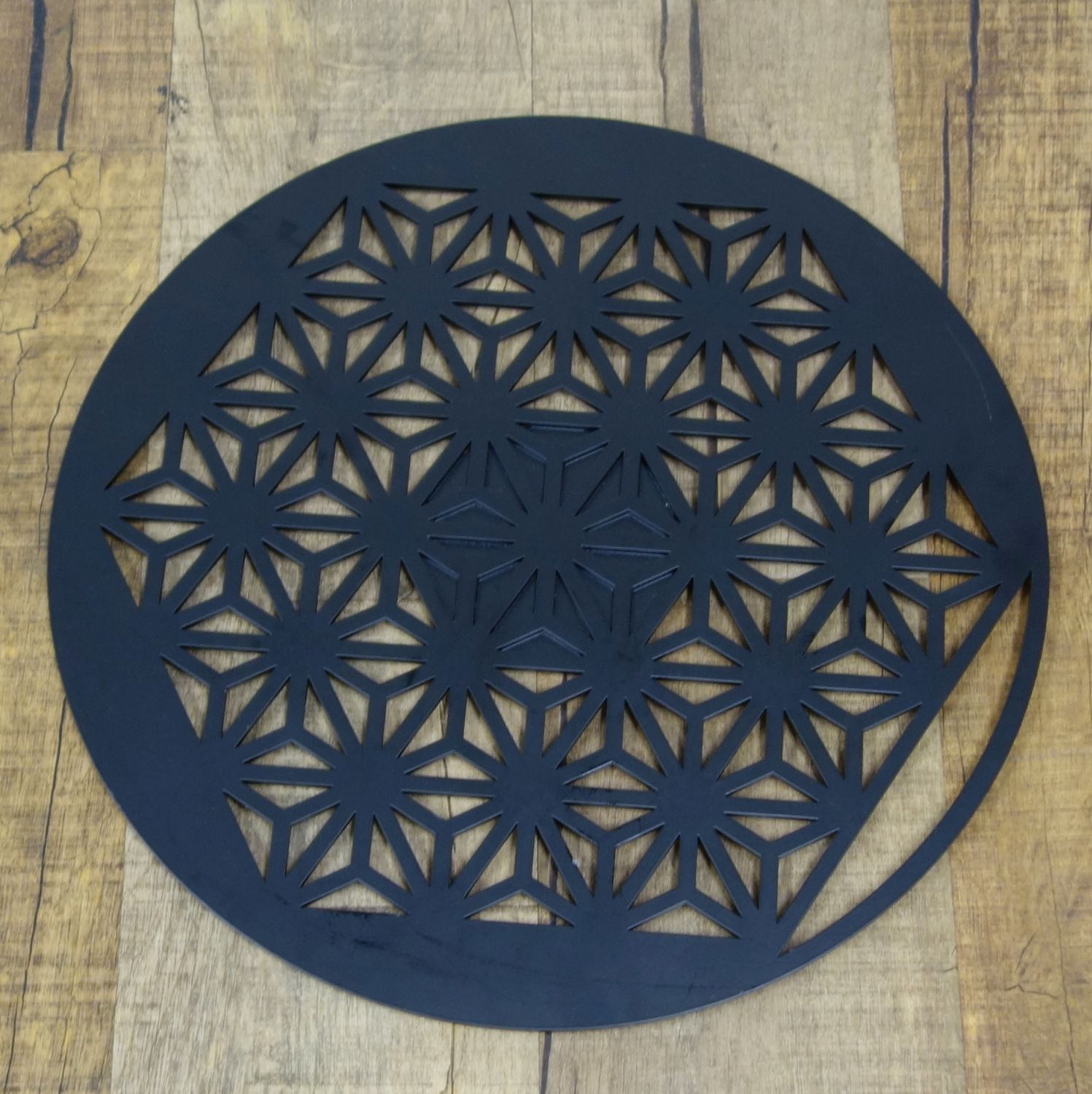 山のU YAMANO-U asa of life マットブラック 麻柄 天板 ア