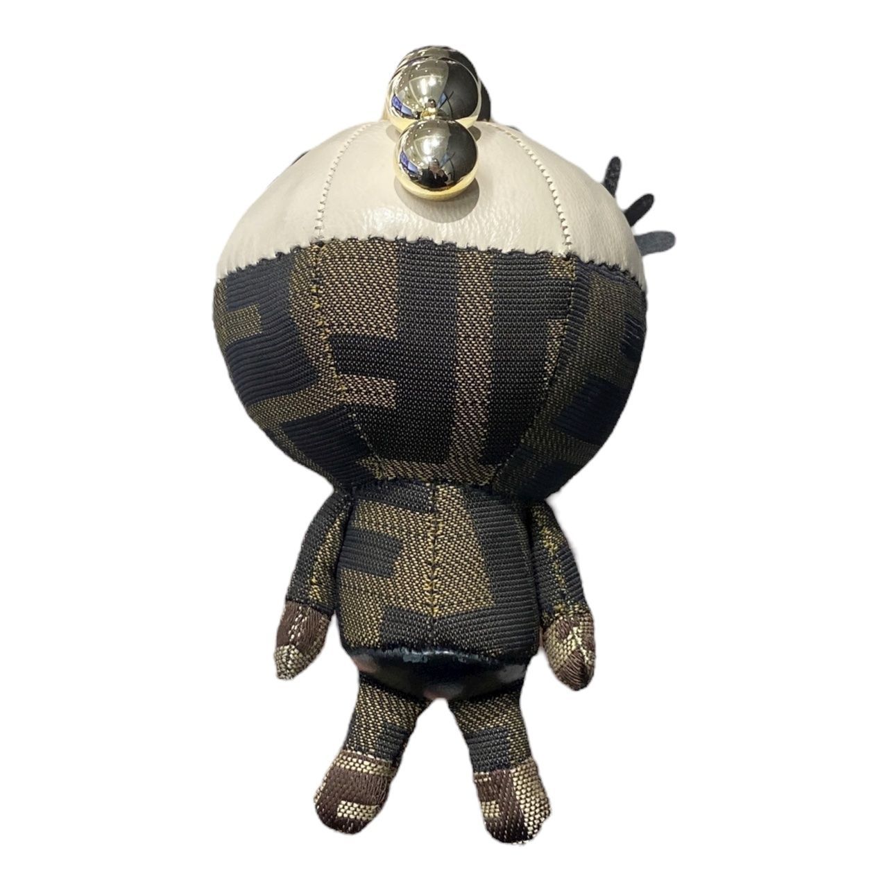 EM 1124 FENDI フェンディ キーホルダー キーチェーン バックチャーム サル 猿 スタッズ ズッカ ゴールド金具