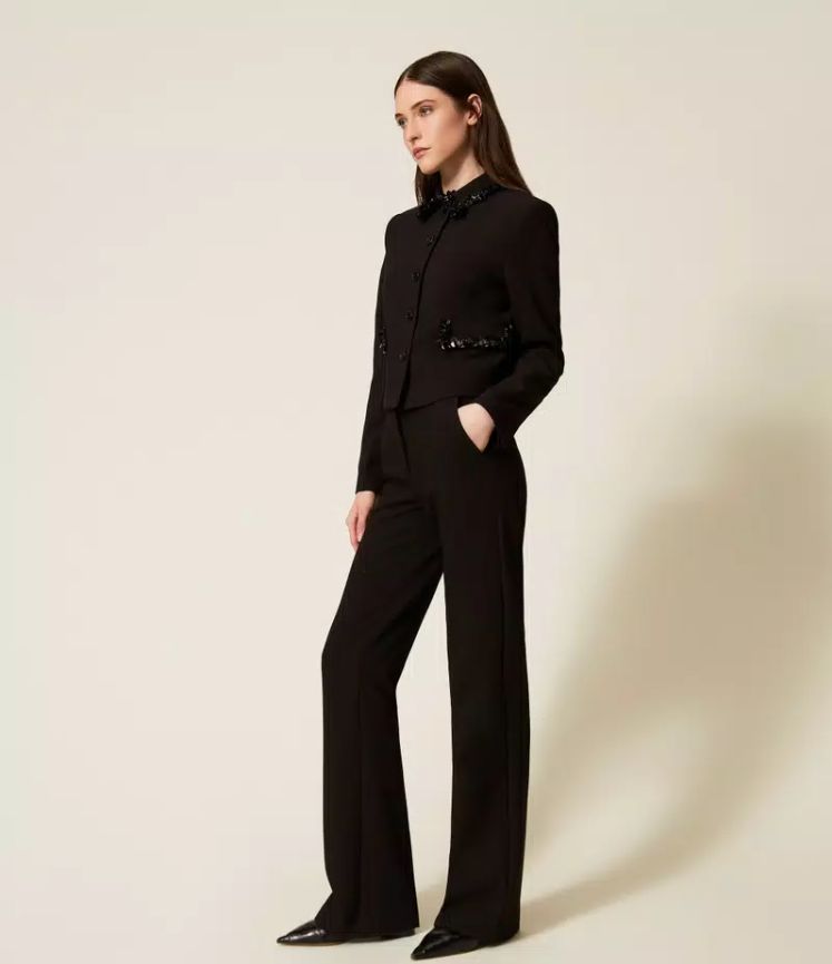 公式正規取扱い TWINSET ツインセット フ パンツ パンツ ジャージーパンツ 38