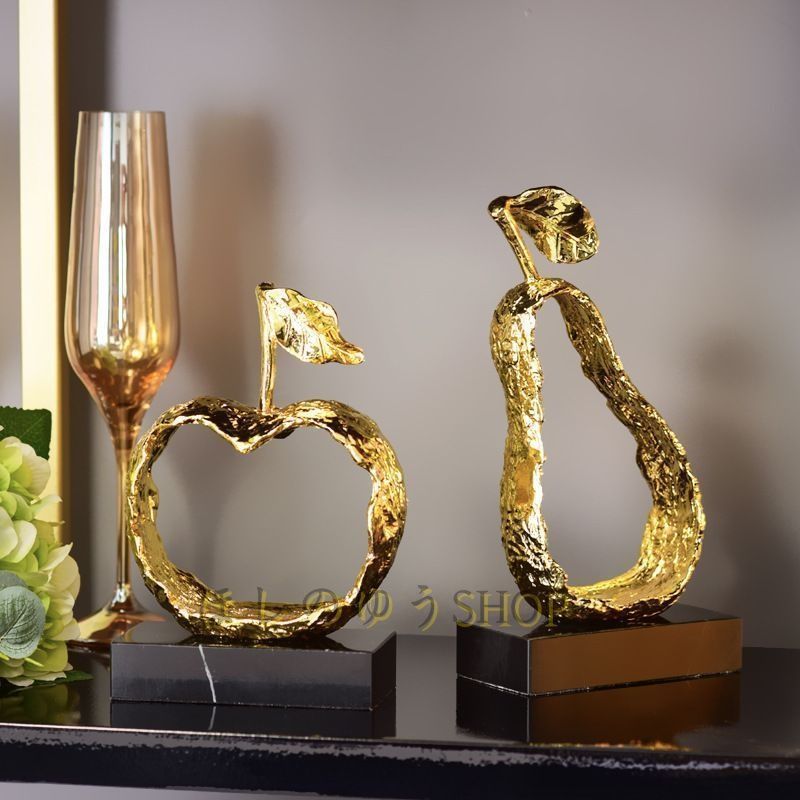 フルーツモチーフのアートオブジェ 置物