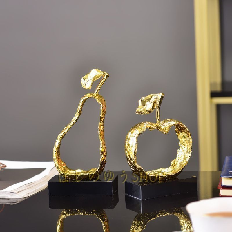 フルーツモチーフのアートオブジェ 置物