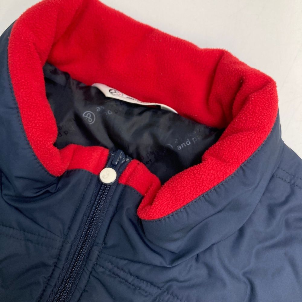 サイズ：LL AND PER SE アンパスィ 2WAY 中綿ジャケット ネイビー系