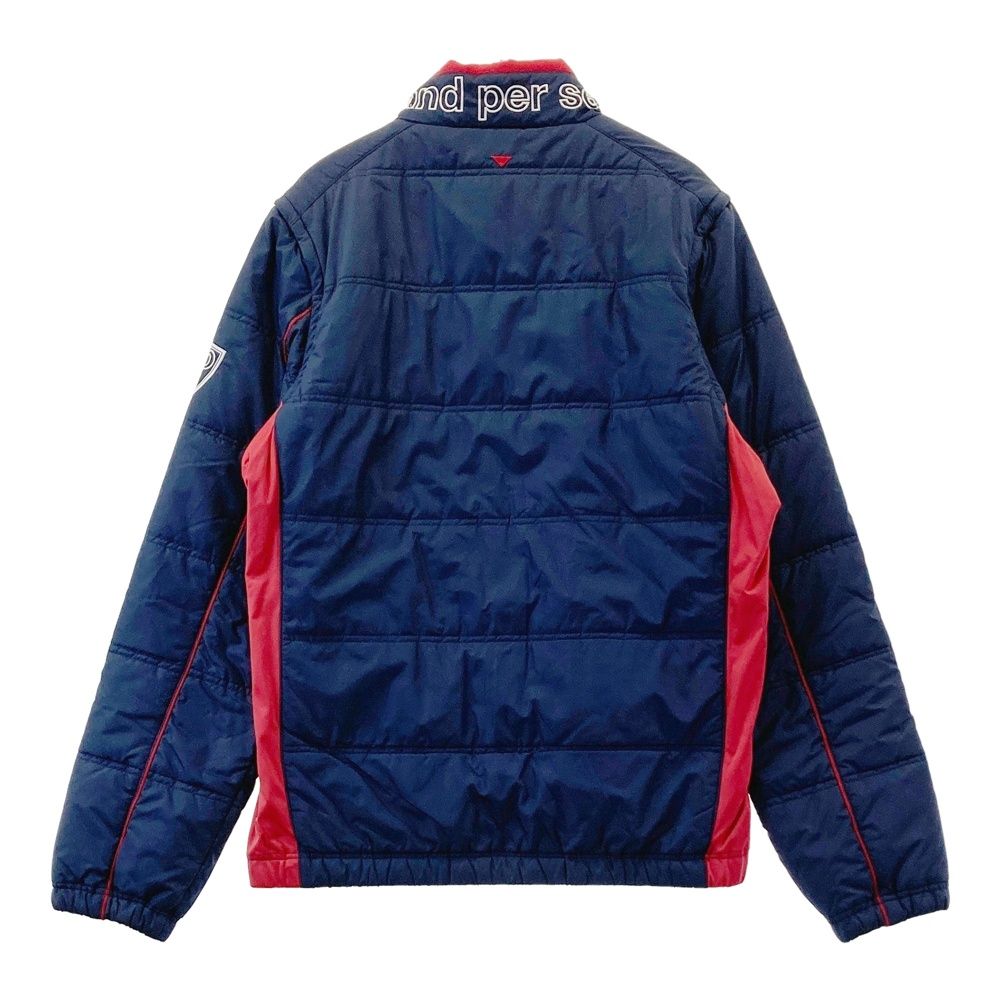 サイズ LL AND PER SE アンパスィ 2 WAY 中綿ジャケット ネイビー系 ゴルフウェア メンズ ストスト