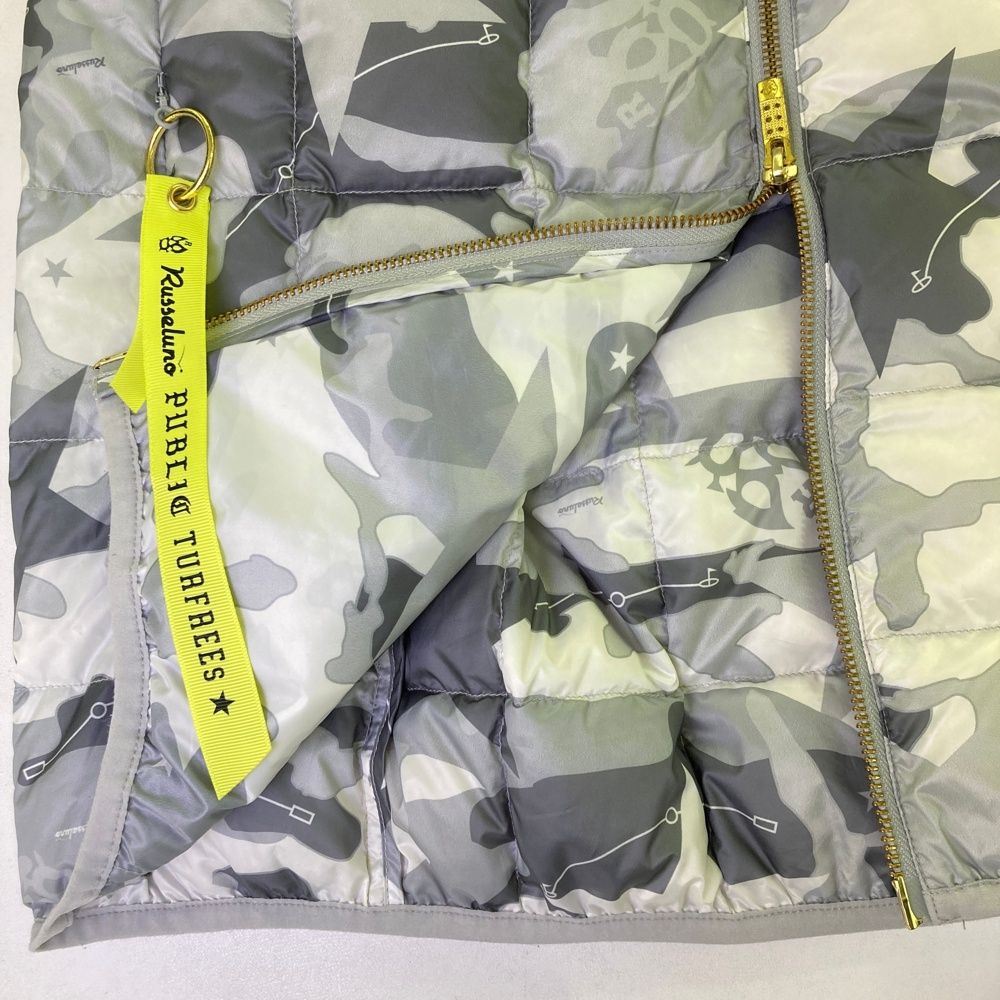 サイズ：6 RUSSELUNO ラッセルノ ; ダウンベスト 迷彩 カモフラ柄