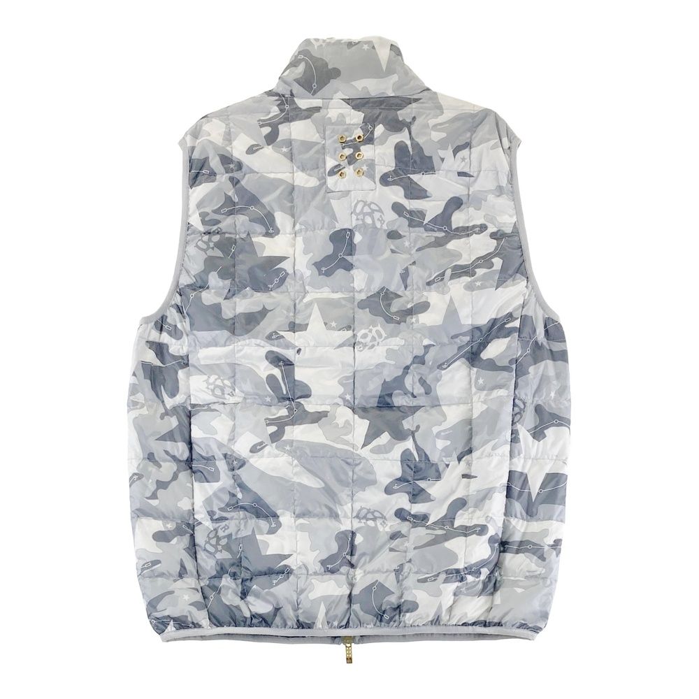 サイズ 6 ラッセルノ ダウンベスト 迷彩 カモフラ柄 グレー系 ゴルフウェア メンズ ストスト