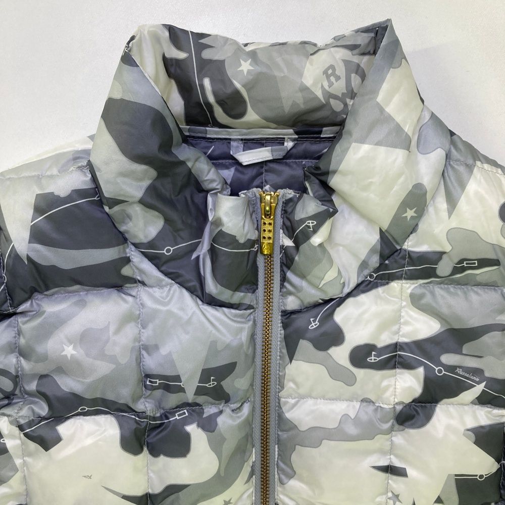 サイズ：6 RUSSELUNO ラッセルノ ; ダウンベスト 迷彩 カモフラ柄