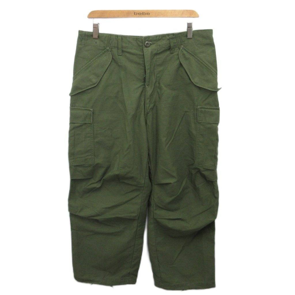 アメリカ軍 U S ARMY ヴィンテージ 古着 78年製 70 M 65 カーゴパンツ MEDIUM SHORT カーキ 8415 00 782 2953 MET 2
