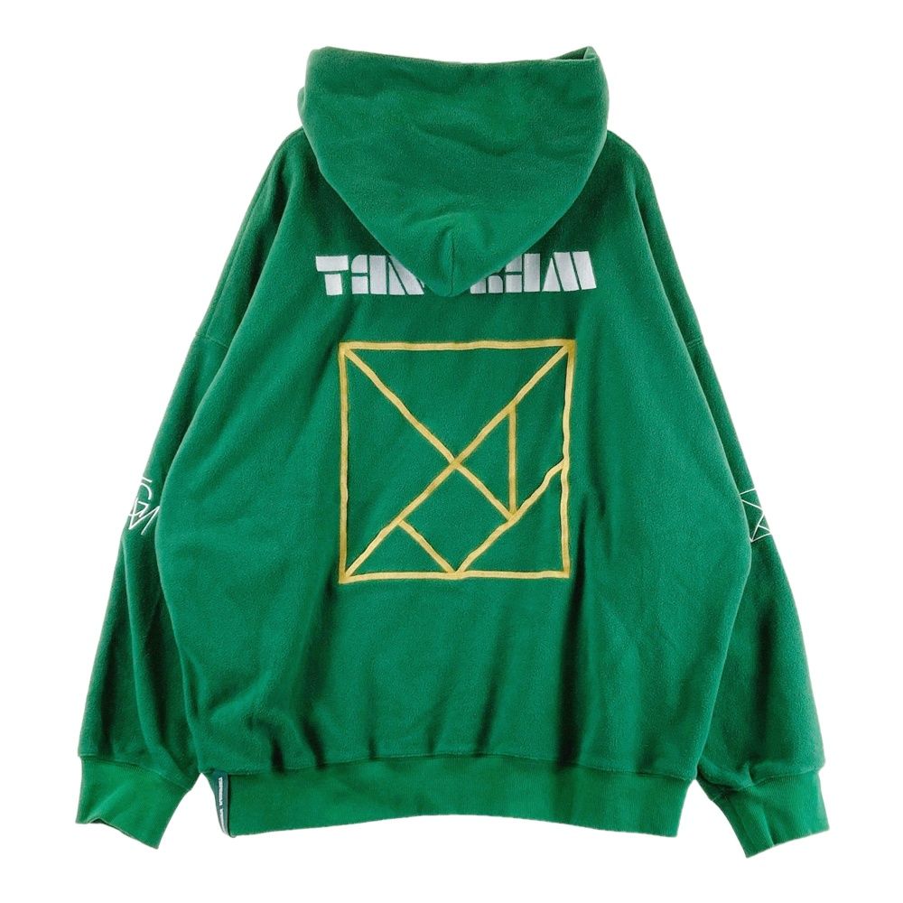 サイズ：XL TANGRAM タングラム フリースパーカー グリーン系