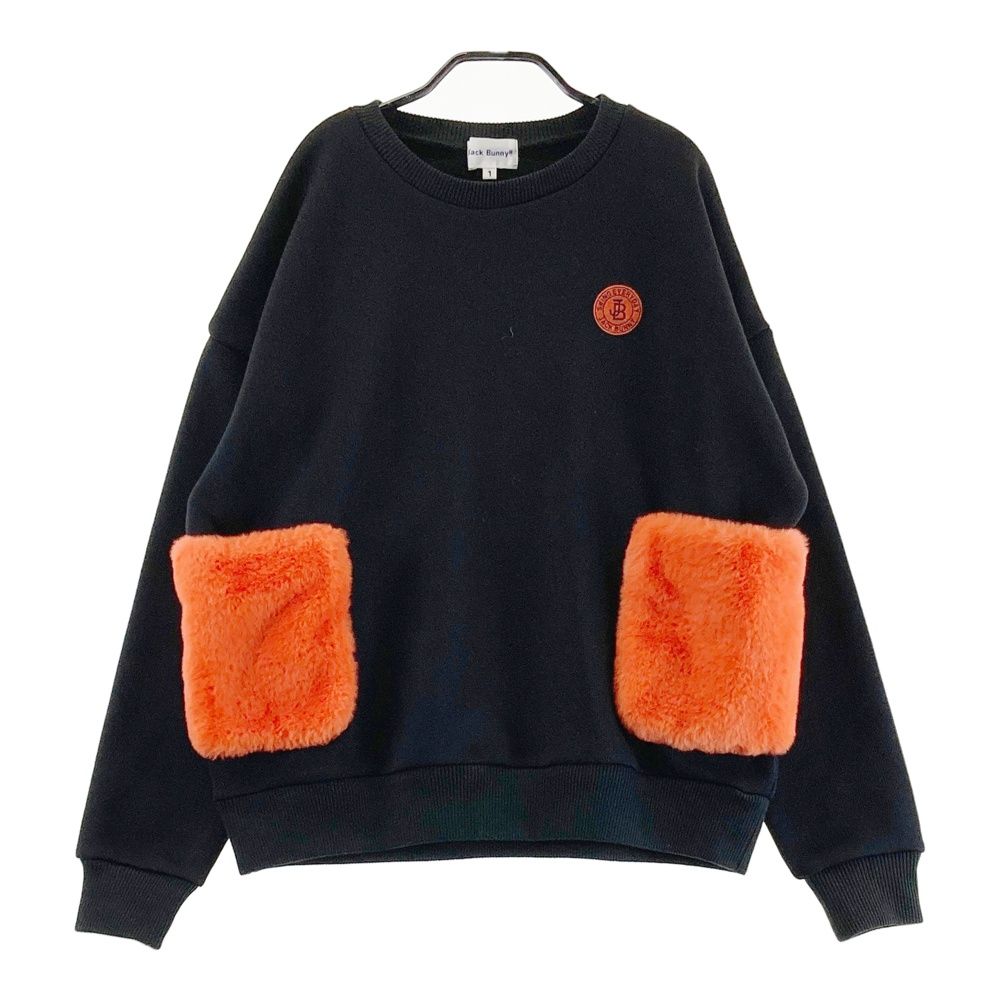 サイズ 1 JACK BUNNY ジャックバニー ニットセーター ボア ブラック系 240101428151 ゴルフウェア レディース ストスト
