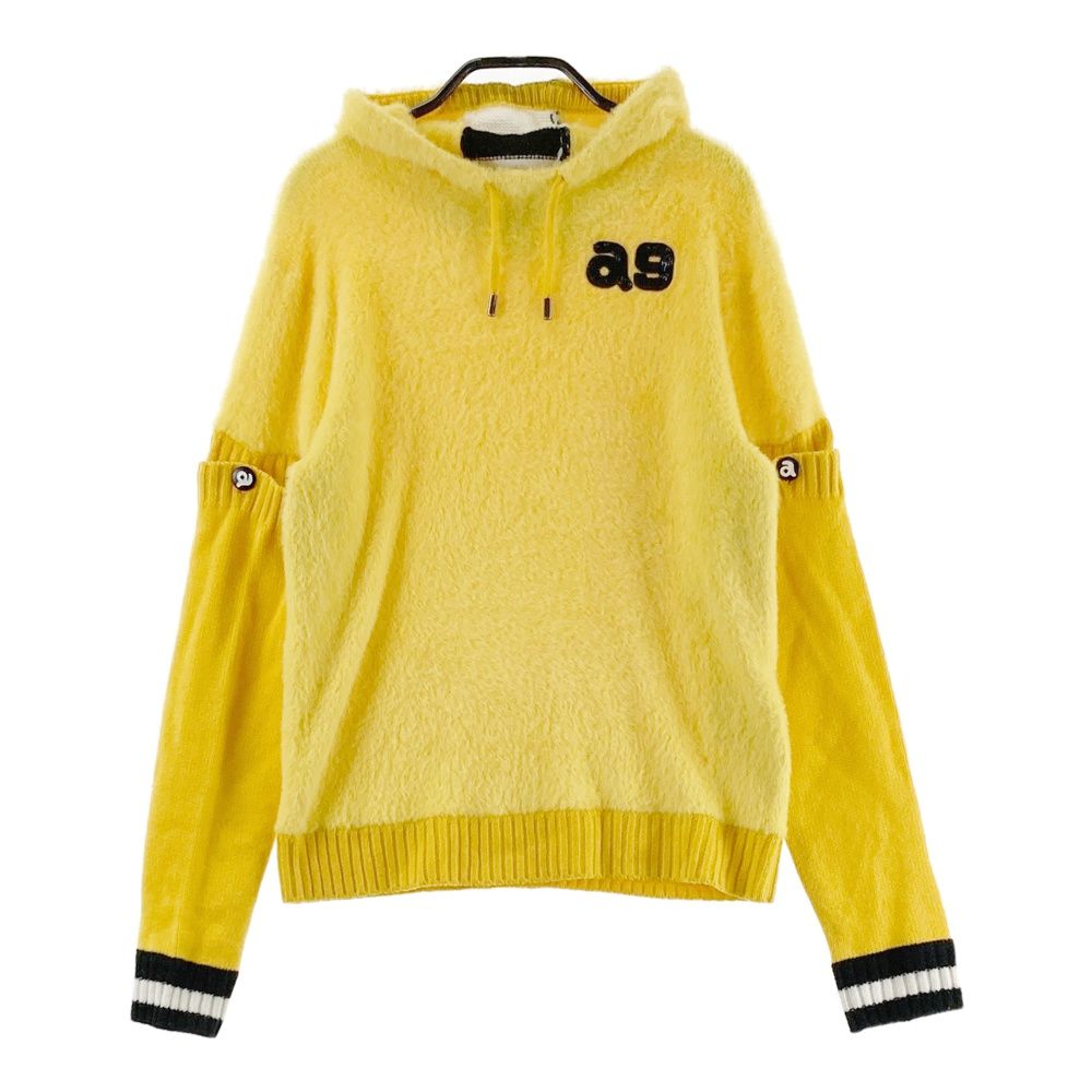 サイズ 38 ARCHIVIO アルチビオ 2WAYフード付 ボア ニットセーター イエロー系 240101433130 ゴルフウェア レディース ストスト