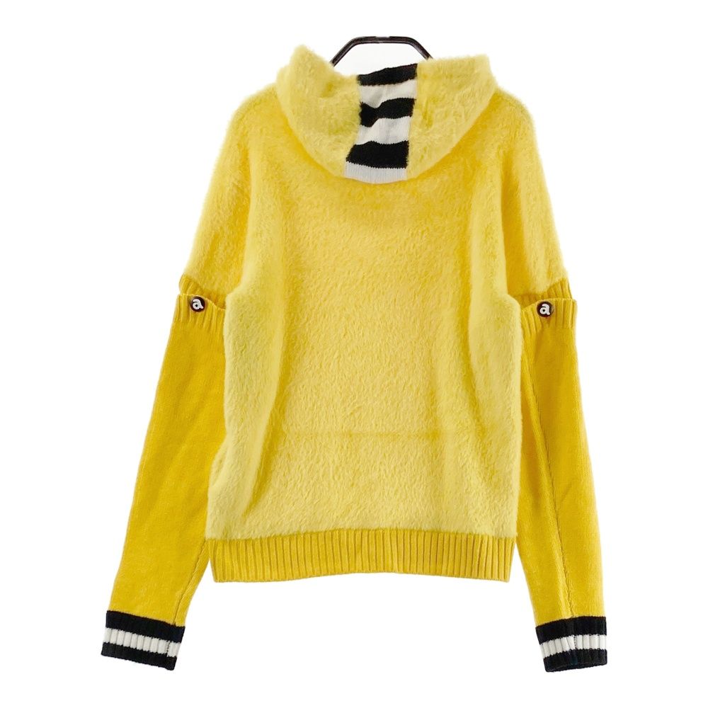 【22SS新品未使用アルチビオ】吸水速乾機能クルーニット 38号 サイズ：38 ARCHIVIO アルチビオ 2WAYフード付 ボア ニットセーター