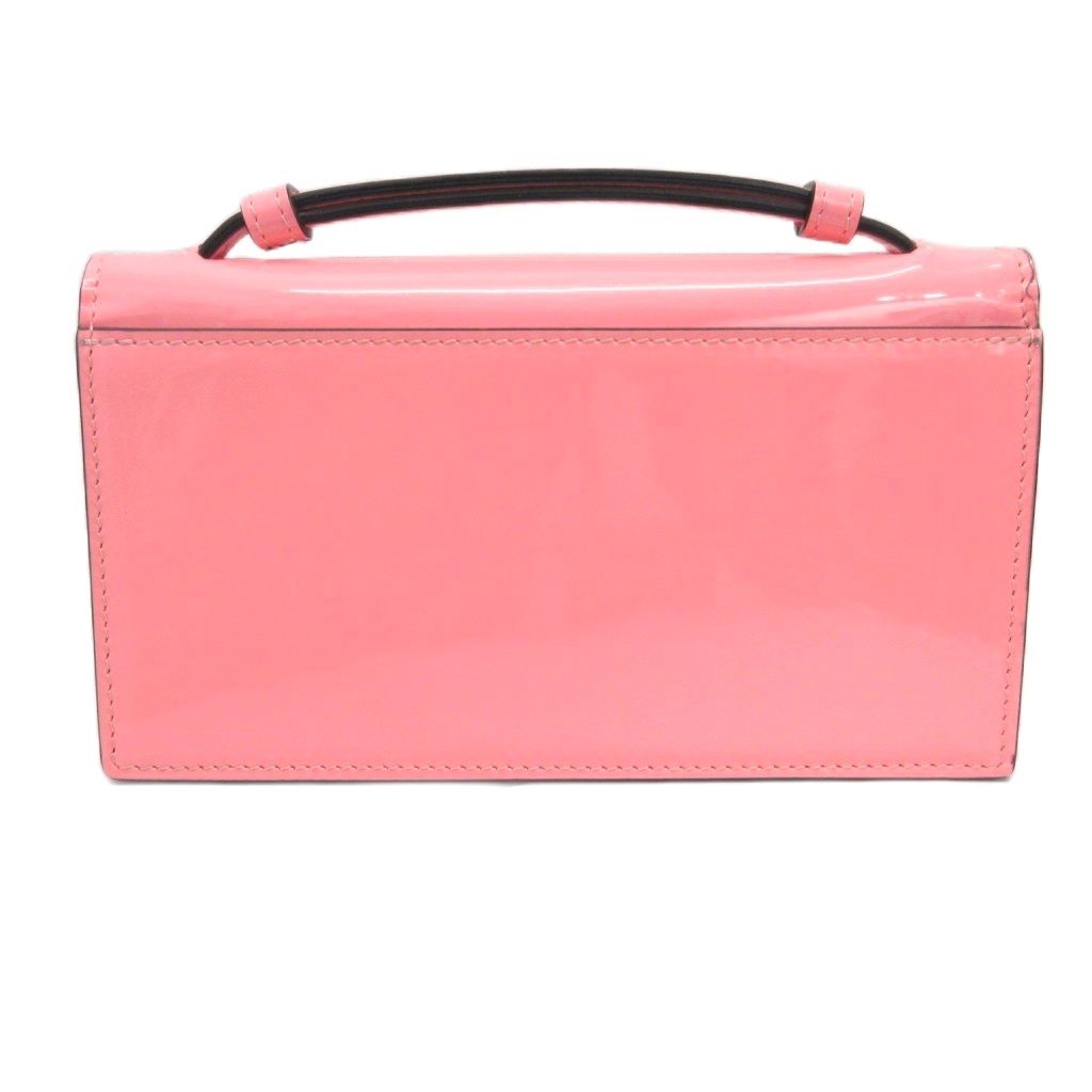 クリスチャンルブタン Christian louboutin エリサバゲット Elisa Baguette ショルダーバッグ バケットバッグ パテント ピンク AA