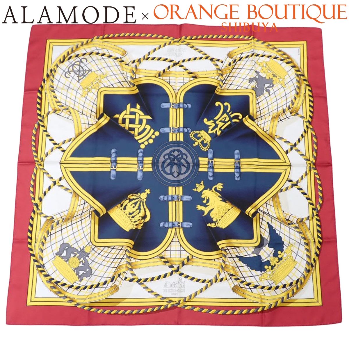 HERMES カレ スカーフ 90 grande tenue HERMES】エルメス カレ90 GRANDE TENUE 馬の礼装 スカーフ シルク100