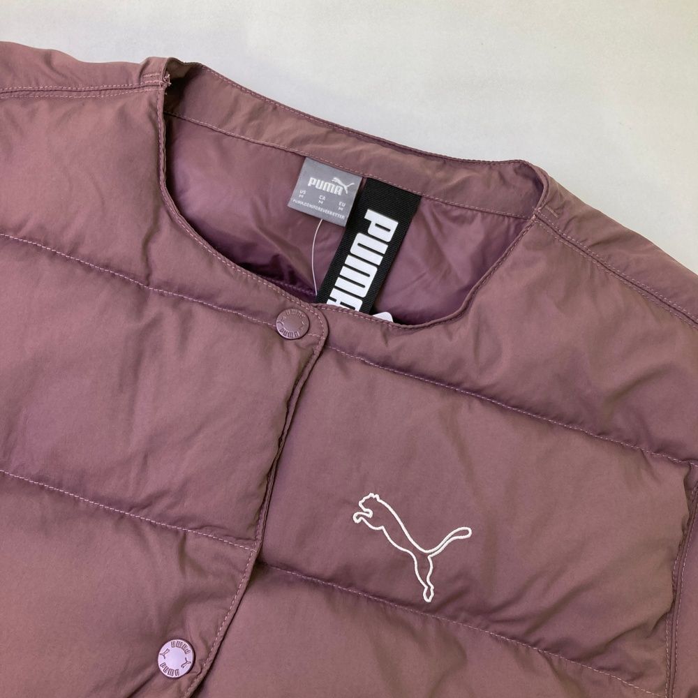  サイズ M PUMA GOLF プーマゴルフ 長袖 中綿ジャケット ブラウン系 ゴルフウェア レディース ストスト ジャケット レディースウェア