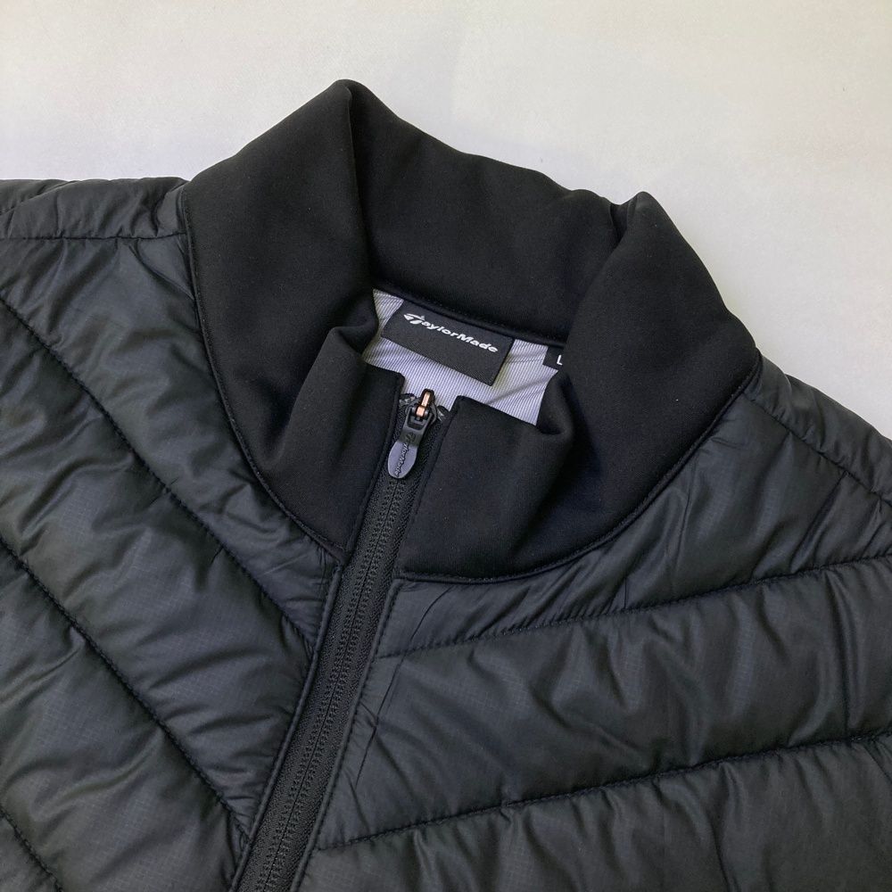 サイズ：L TAYLOR MADE テーラーメイド 中綿ジップベスト ブラック系