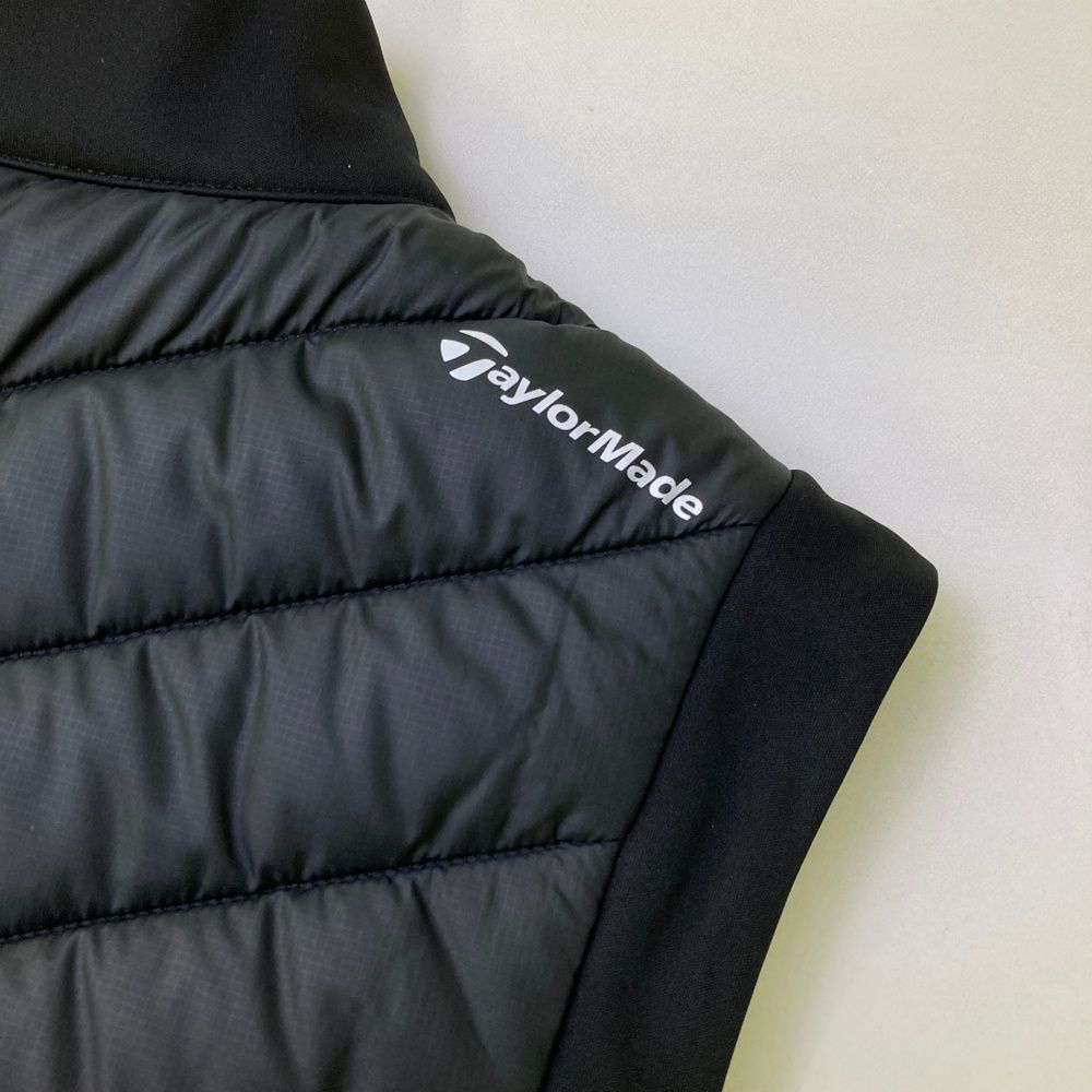 サイズ：L TAYLOR MADE テーラーメイド 中綿ジップベスト ブラック系