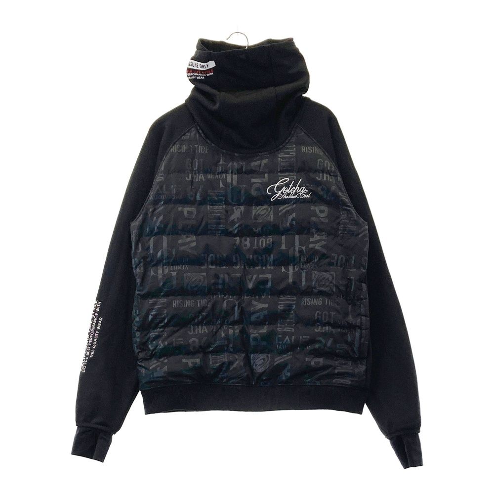 サイズ S GOTCHA GOLF ガッチャゴルフ 裏起毛 ダウンブルゾン ジャケット 総柄 ブラック系 241003000441 ゴルフウェア メンズ ストスト