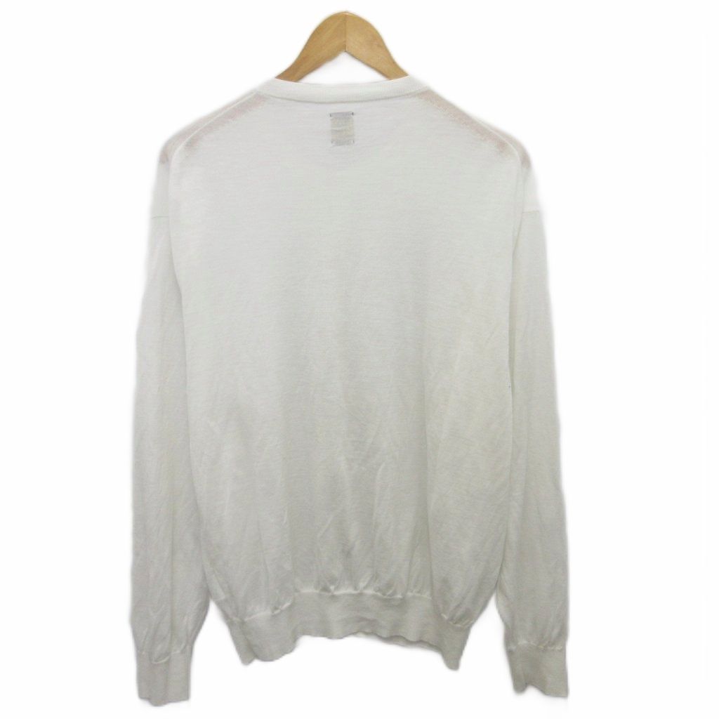 バトナー BATONER 24 SS クルーネックカーディガン ニット オーバーサイズ 薄手 3 白 ホワイト BN-24 SM-052