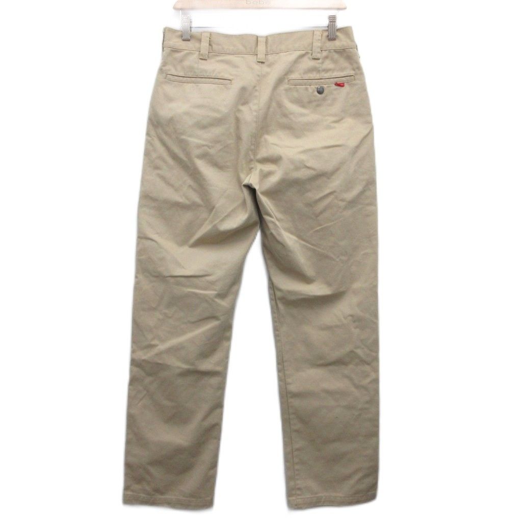 シュプリーム SUPREME チノパン パンツ ストレート ロゴタグ ベージュ 30 約M
