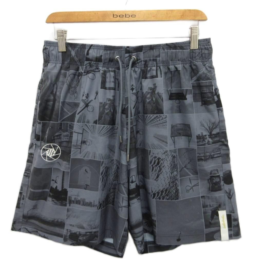 ボーラホリック ballaholic ショートパンツ ハーフパンツ イージー 総柄 プリント XL グレー