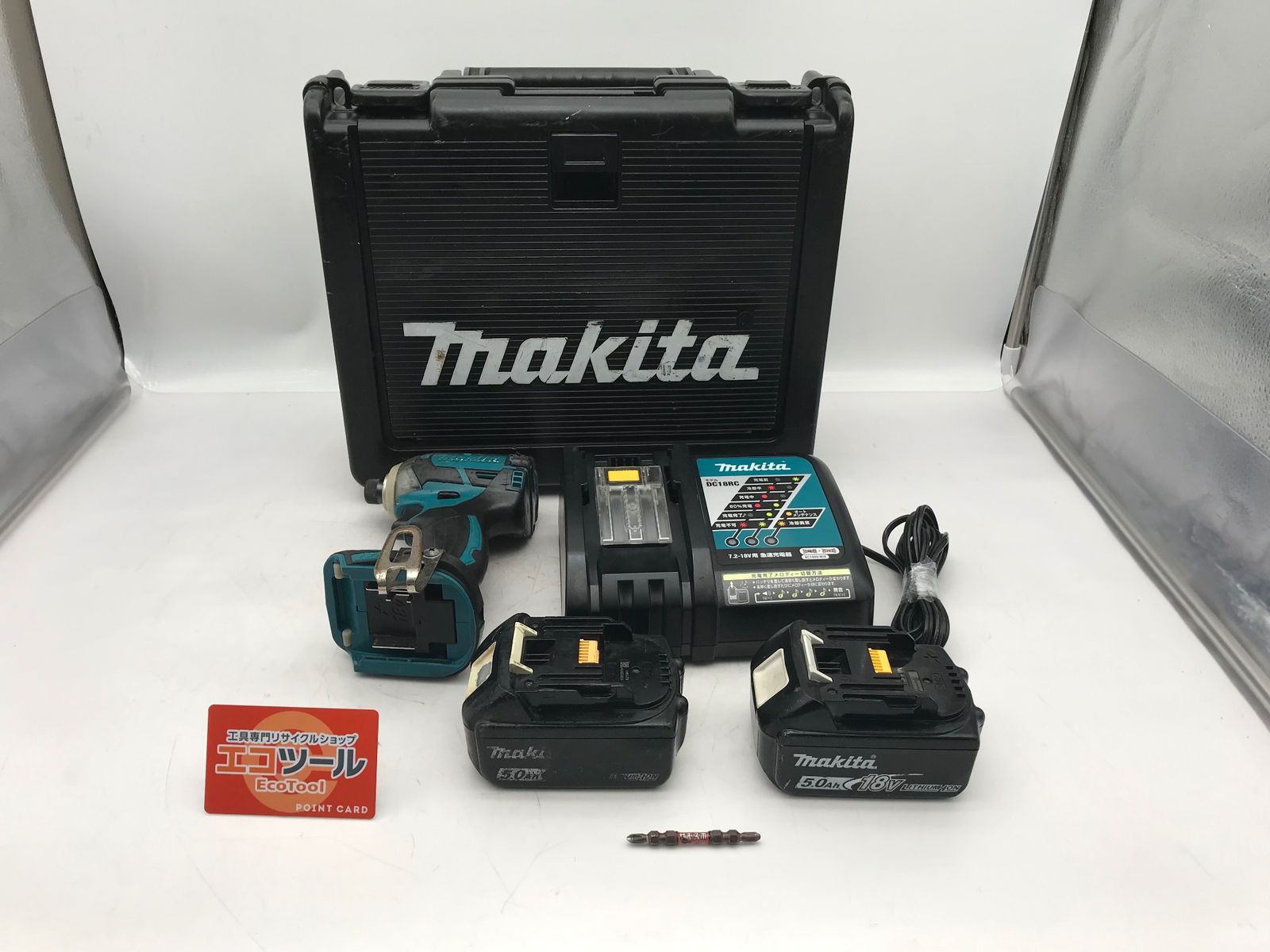 品 Makita マキタ 18v充電式インパクトドライバ青 5.0Ah TD148DRTX ITVF8GYFU77G エコツール小牧ｲﾝﾀｰ店 M02