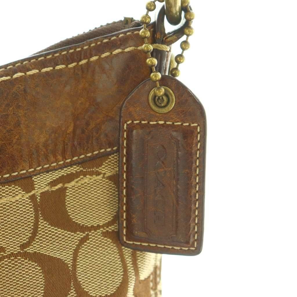  コーチ COACH シグネチャー ショルダーバッグ キャンバス ベージュ ブラウン 10402 MI GY 49 ショルダーバッグ ショルダーバッグ