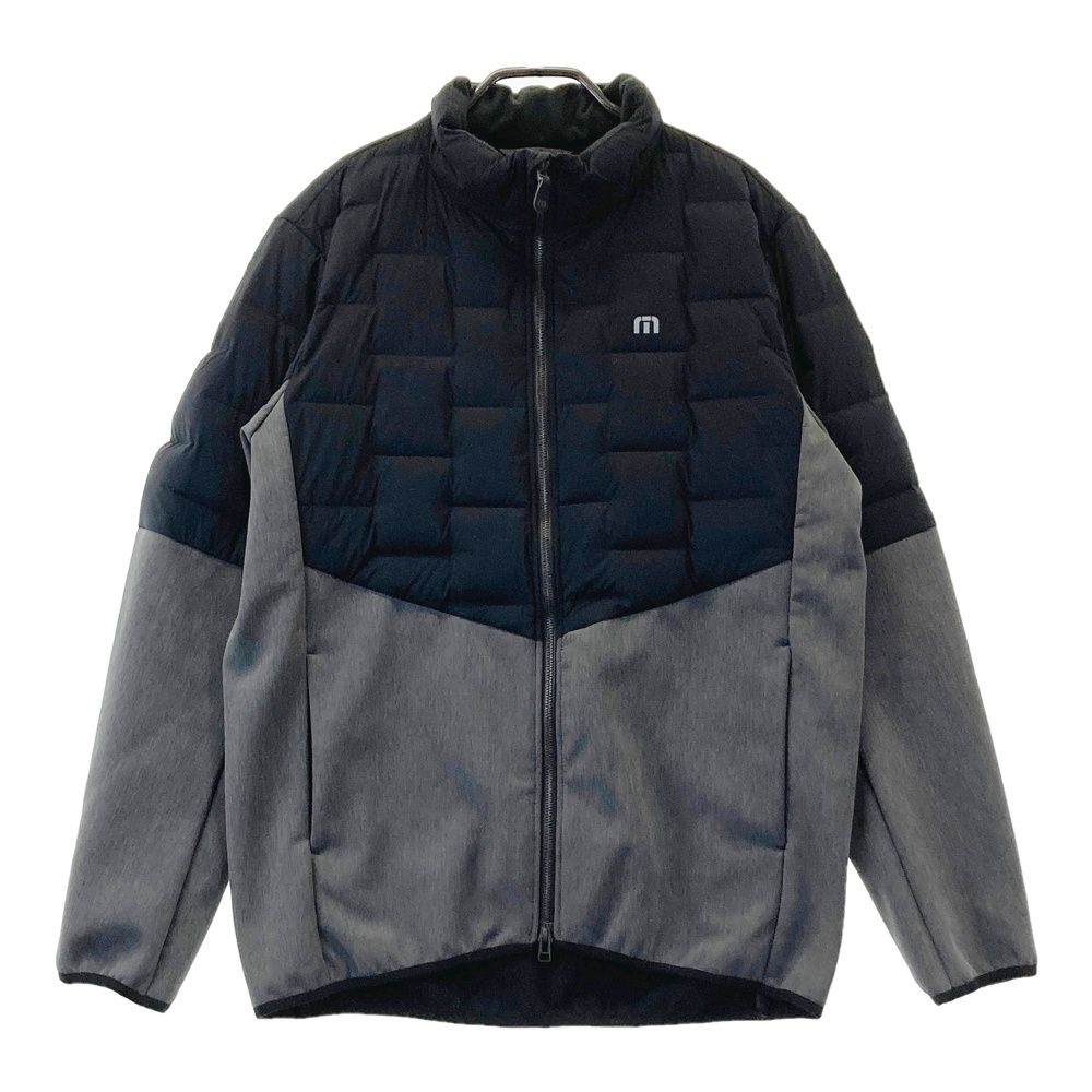 サイズ L TRAVIS MATHEW トラビスマシュー ダウン切替 裏フリース ジップジャケット グレー系 240101550281 ゴルフウェア メンズ ストスト